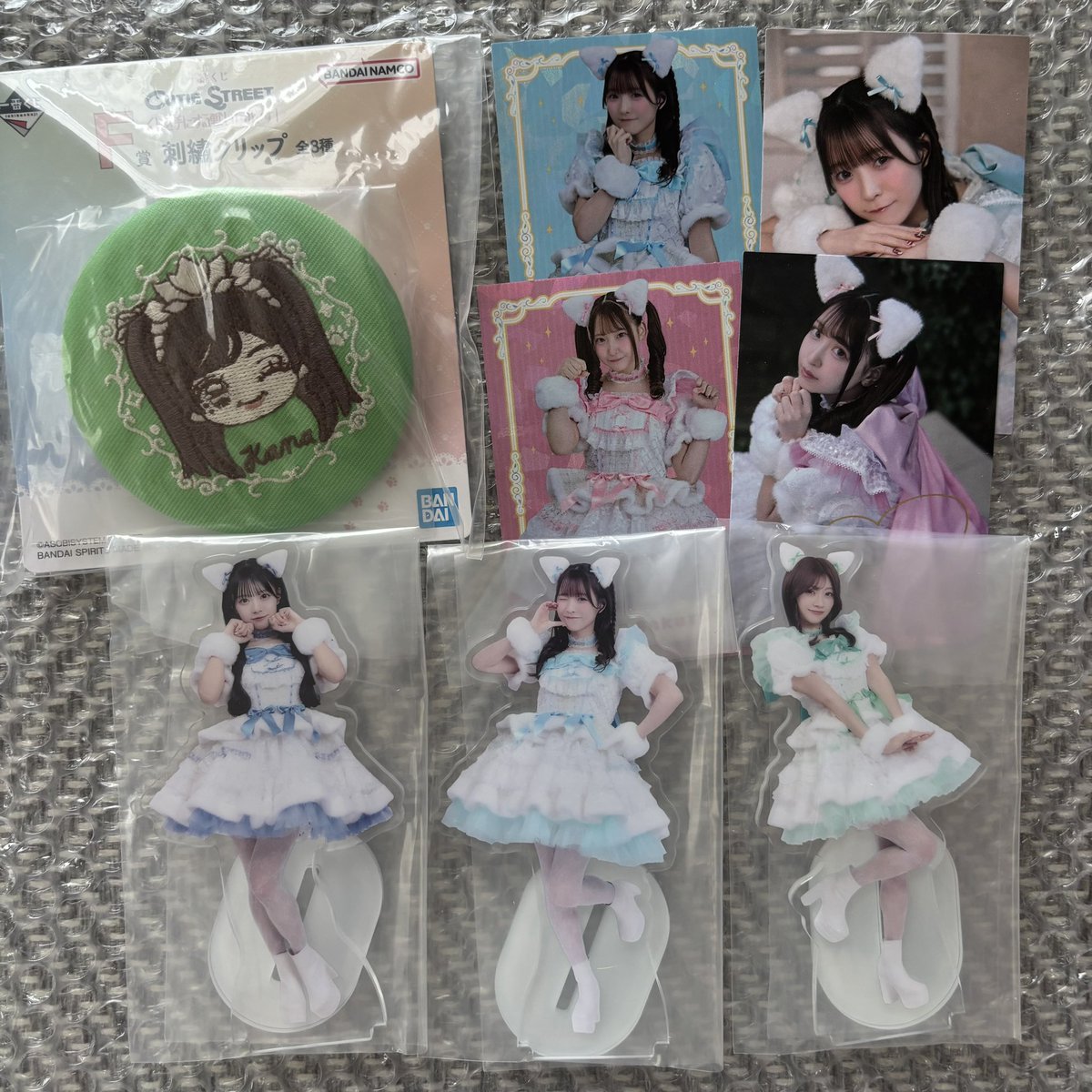 nnn_913's tweet photo. CUTIE STREET きゅーすと 一番くじ 交換 買取 譲渡

【譲】
D賞アクスタ(増田･梅田･板倉)
F賞刺繍クリップ(板倉)
H賞ステッカー(梅田･桜庭)

【求】
D賞 真鍋
F賞 増田
アクスタ･ステッカーのみ定価+送料での買取も可能です◎

8/26武道館手渡しor郵送📮
お気軽にお声掛けください！！ https://t.co/2EyrzySkbg