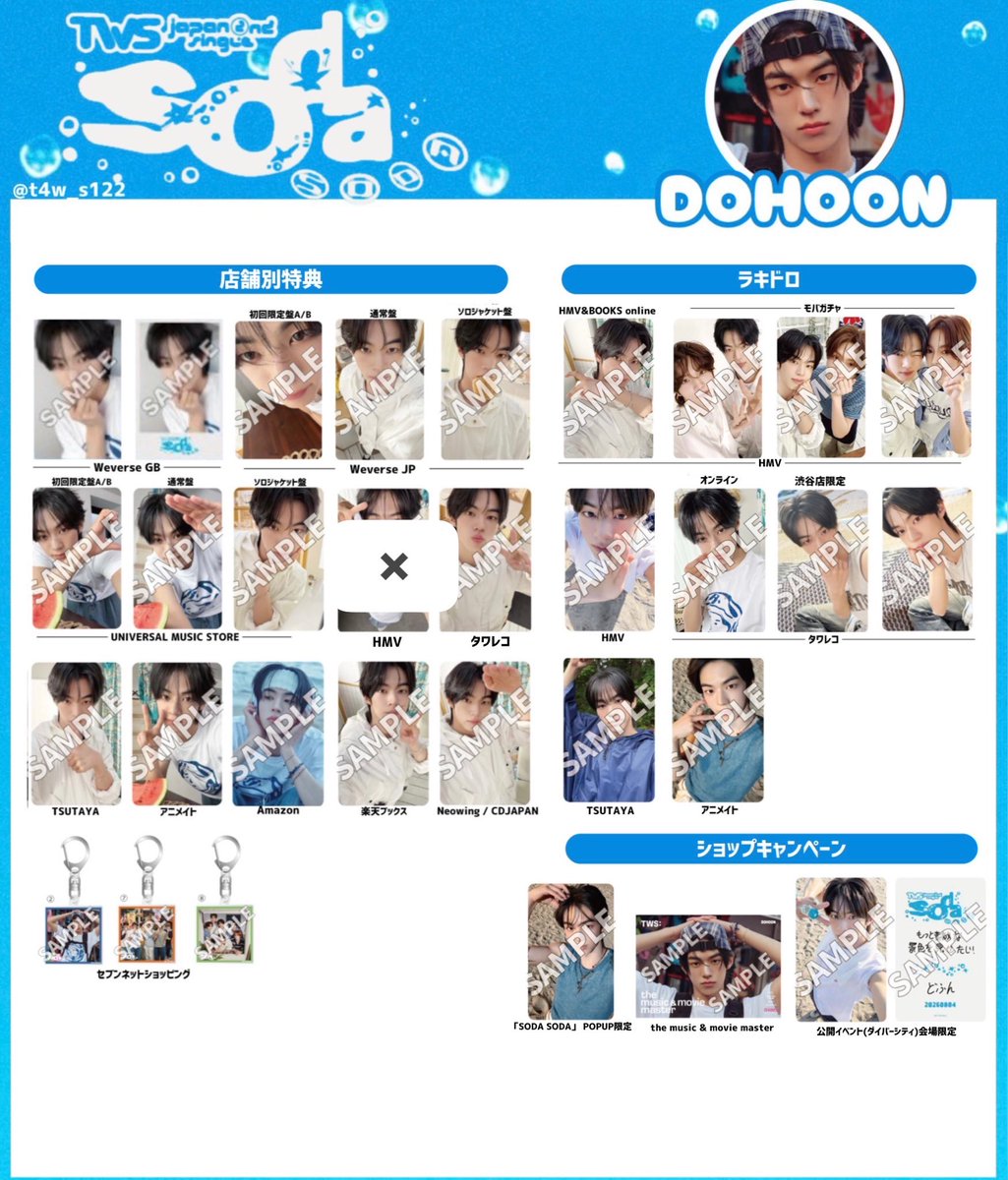xjll32's tweet photo. TWS soda soda トレカ ユニットトレカ 通常版 ラキドロ hmv オンライン 交換

譲 画像1枚目 シニュ ヨンジェ ハンジン ジフン ギョンミン マッマクズ ケッモンズ パントズ
求 画像2枚目🩷、3枚目×以外

比率違い◎ 郵送のみ📮
お気軽にお声がけください🙇🏻‍♀️ https://t.co/9UzgqbaMv4