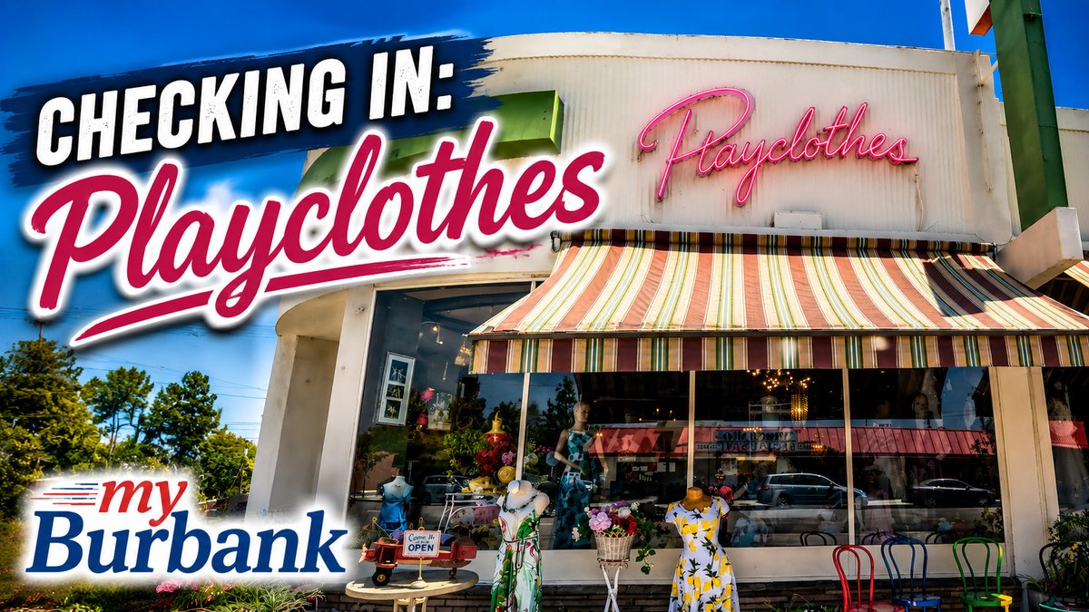 myBurbankNEWS's tweet photo. New Video - Checking In: Playclothes. Latest in our series##Burbank #CheckingIn #Playclothes
https://t.co/nW5ozyzrV7 https://t.co/KOaAomV6gL
