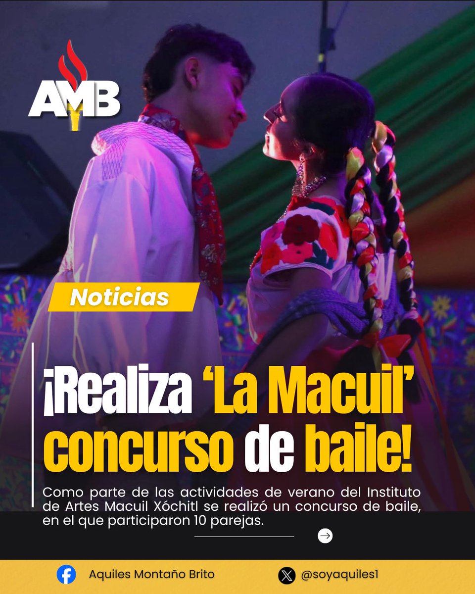 soyaquiles1's tweet photo. #Noticias 🟡📰|| ¡Realiza ‘La Macuil’ concurso de baile! 🥇💃

La directora del instituto expresó unas palabras con las que reconoció el esfuerzo de estas parejas y su habilidad.

Más información en : 👇👇
https://t.co/jxNgQzlQyL https://t.co/LoZt8aO18Q
