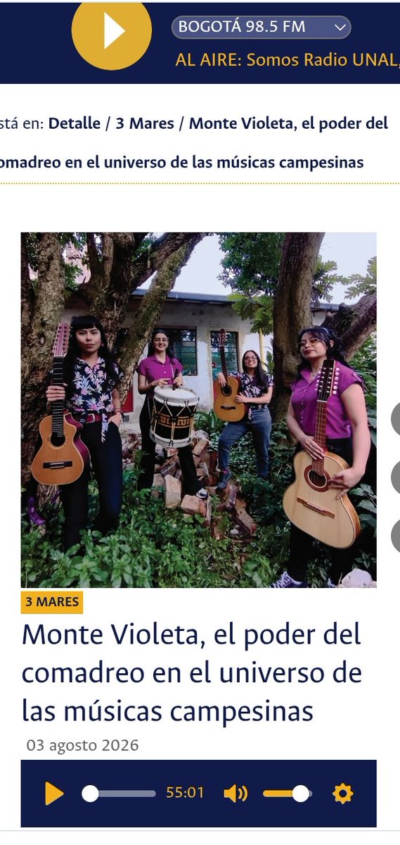 TAILO2020's tweet photo. Esta semana hicimos un capítulo en #3MARES grabado en #PachawasiCasaCultural con música en vivo y una conversa nutrida, con las invitadas del grupo #Montevioleta.
Gracias a @TotumoSeco
en la producción
¡bienvenid@s a bordo! @Clauhamayar @AnaNoguera
https://t.co/mkbIEIjTYF https://t.co/BF22G4AAgJ