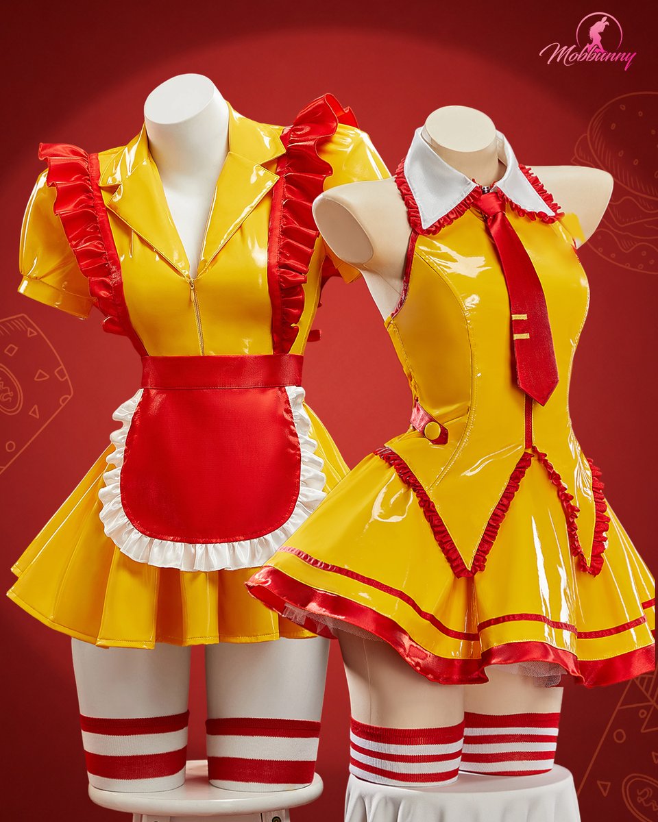 mobbunny1's tweet photo. ✨apron maid suit or halter tie
dress?🍟💛 https://t.co/hiuFApcQCR