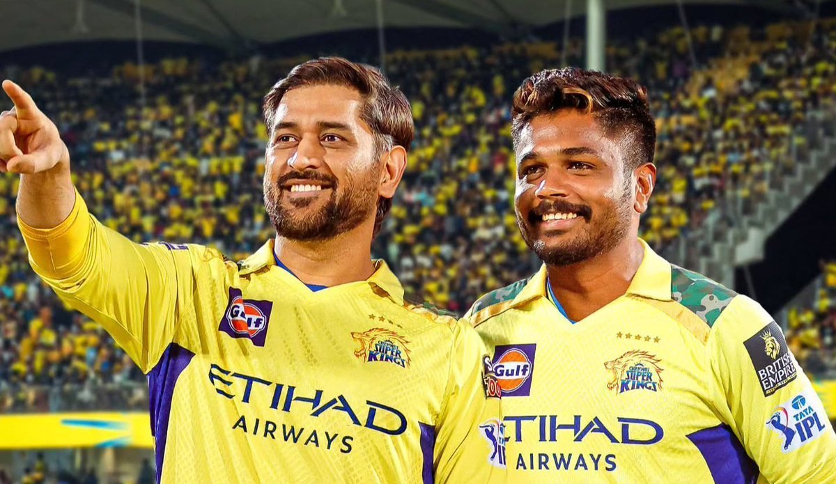 Mahi_Patel_07's tweet photo. 🚨 Update on CSK 🚨

Sanju Samson is set to become the new CSK captain for IPL 2027.

CSK is planning to replace Ruturaj Gaikwad after the team's disappointing run under his captaincy. MS Dhoni is unhappy with Ruturaj's leadership and wants Sanju to take charge. A proven captain, Sanju led RR to an IPL final, while Hardik Pandya is happy to play under his captaincy. An official confirmation is still awaited.