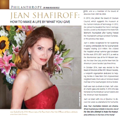 TheRacingHeart's tweet photo. I wrote this #published #article about my dear #friend, #philanthropist #JeanShafiroff. For more information https://t.co/JqErAscyYX. https://t.co/HIPs8VGyb9