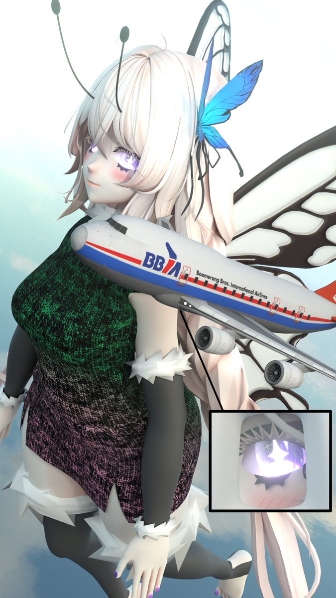 SanusSangria's tweet photo. Your plane shakes and you fear for your life. The attendants try to calm everyone down, until the bright purple lights flash inside the plane.
That wasn't turbulence.
We can only hope she isn't wanting to be playful.

#giantess #fairy https://t.co/iOwe9UoQ2r