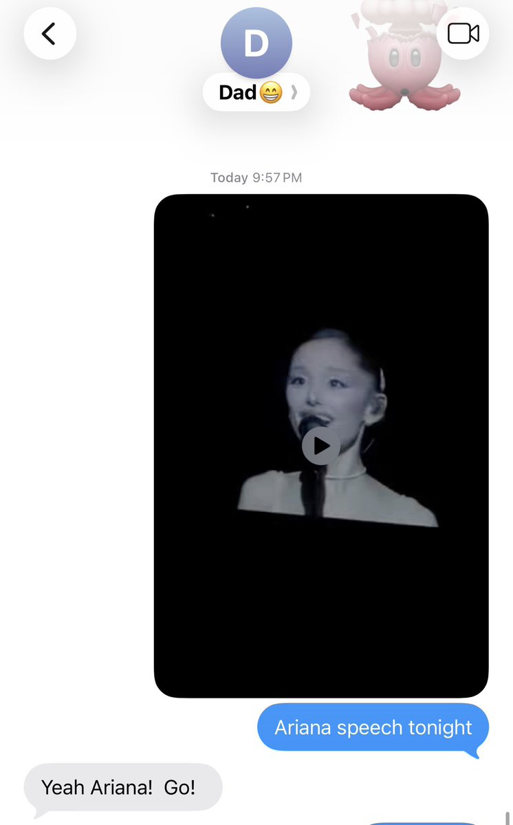 taysgws's tweet photo. my dad cheering Ariana on too !! https://t.co/UL3q3PdnRa