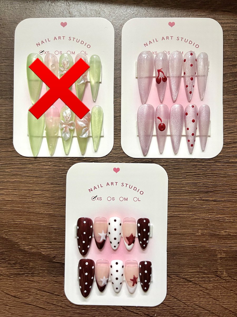 milkypair's tweet photo. 𐙚 เล็บปลอม พร้อมส่ง ₊˚⊹

—   39฿     🚗  ค่าส่ง 40฿
( แถมกาวน้ำ ตะไบ )

#เล็บเจล #เล็บปลอมสําเร็จรูป #เล็บปลอม #เล็บปลอมราคาถูก #เล็บเจลสำเร็จรูป https://t.co/9notuByFzx