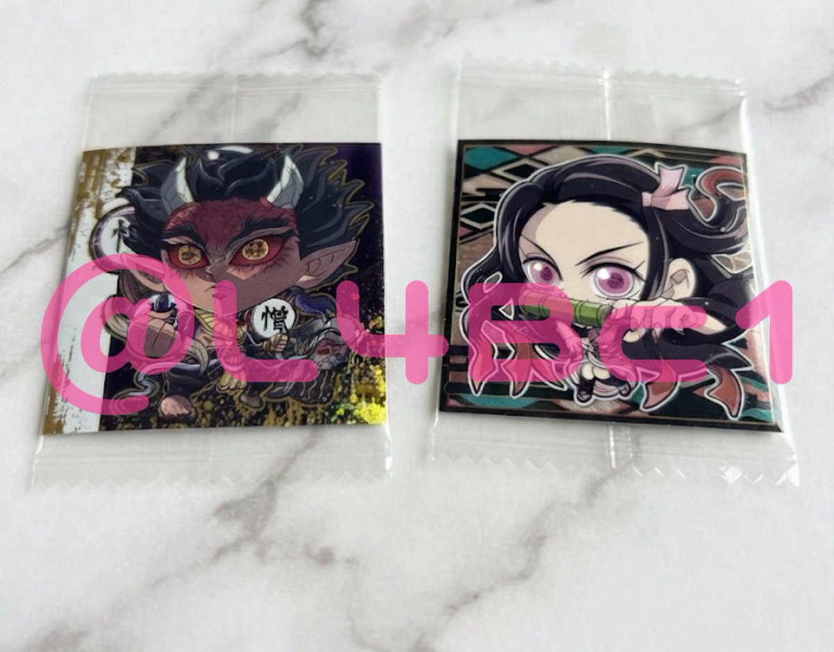 L4Bc1's tweet photo. 【交換】 鬼滅の刃 にふぉるめーしょん ディフォルメシール ウエハース 其ノ十五

譲 → 半天狗・憎珀天 / 竈門禰豆子

求 → 伊黒小芭内 ＞ 童磨

⭐️郵送にてお取引⭐️

お気軽にお声掛けください。 https://t.co/WbqJLAz5bm