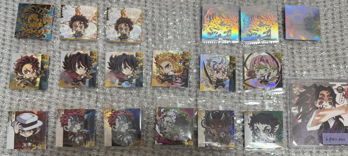dio_bkss's tweet photo. 交換 譲渡
鬼滅の刃 にふぉるめーしょん ディフォルメシール ウエハース 其ノ十五 15

譲
画像
(5thレアは時透2,煉獄1)

求
シークレット(鬼)、黒死牟
2枚目のみ50円/枚(キャラ毎優先)

都内手渡し、郵送
2枚目は複数提供可能です。
シークレット決まるまではお時間いただきます。
お願いします。 https://t.co/7koSXfl8wy