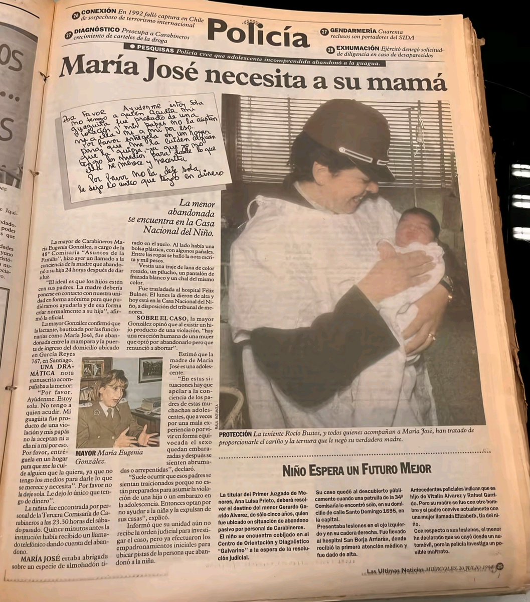 AntoTruth's tweet photo. Me encontré con esta historia de 1994 💔 Una carta que describe su sufrimiento, dolor y desperación, pero aún así, el título fue "Mamita del año". https://t.co/n23bjmalJl