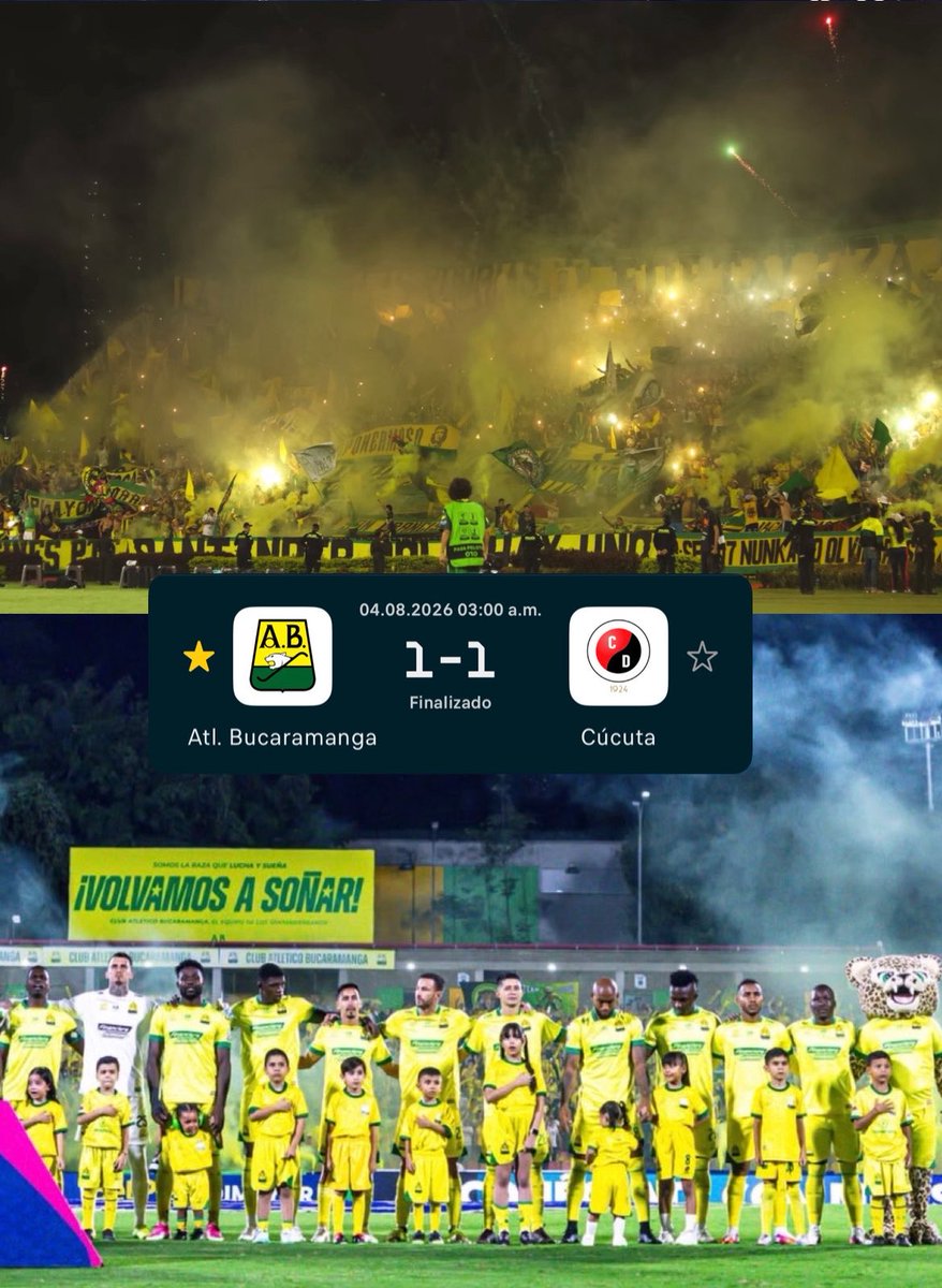 Cxcleopardotv's tweet photo. Final del Clásico del Oriente ! 

Con polémica termina el #Clasico que al final termina con un empate 1-1 luego de que el árbitro anulara un gol de Luciano Pons y ágora el grito de gol de los 22mil hinchas que estaban en el Américo.

#VamosBucaros #SoyLeopardo https://t.co/l6YnB4j2p3