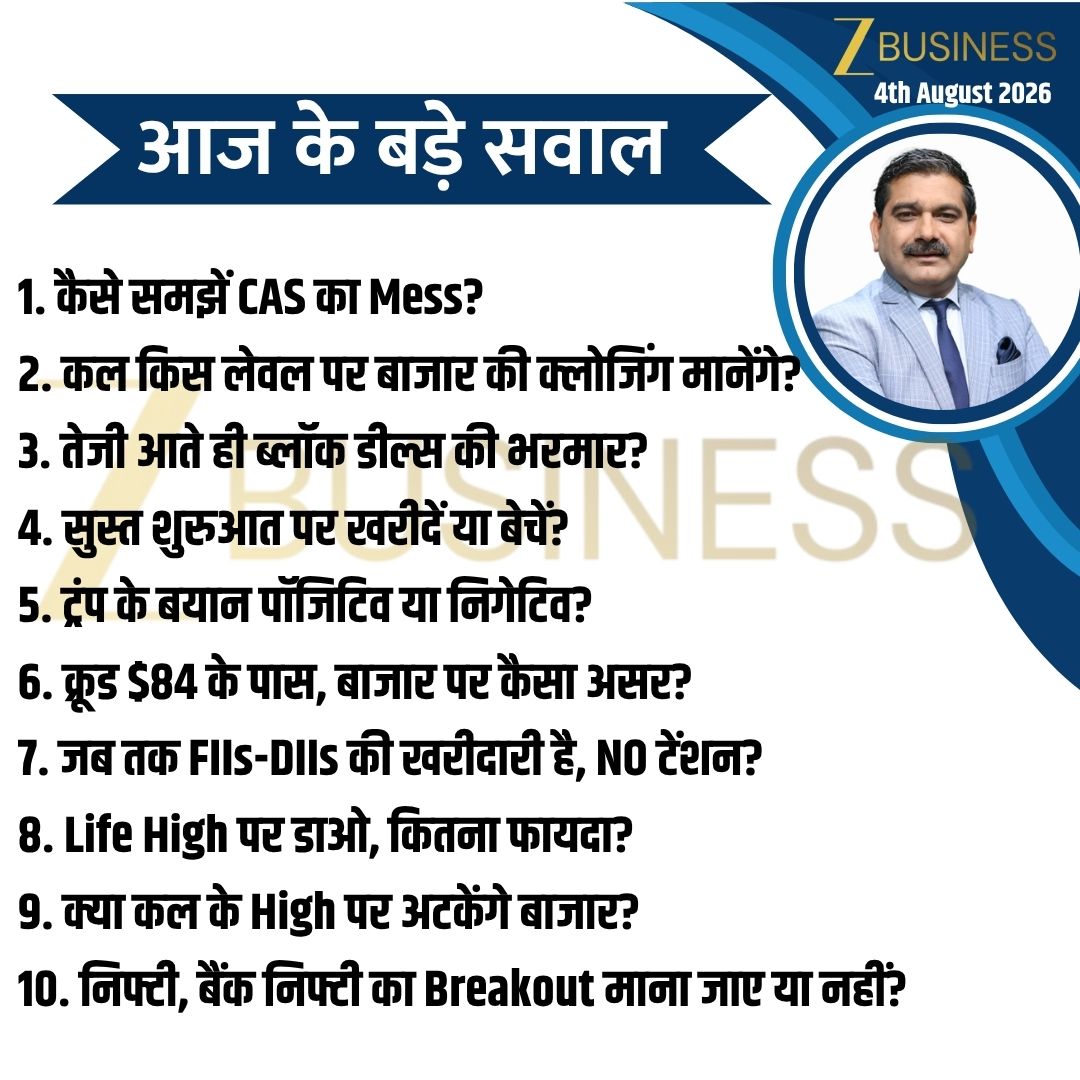 AnilSinghvi_'s tweet photo. 4th August 2026 | आज की स्ट्रैटेजी

#Nifty #BankNifty #StockMarket #Trading #Invest @ZeeBusiness https://t.co/4fEr4jr7l4