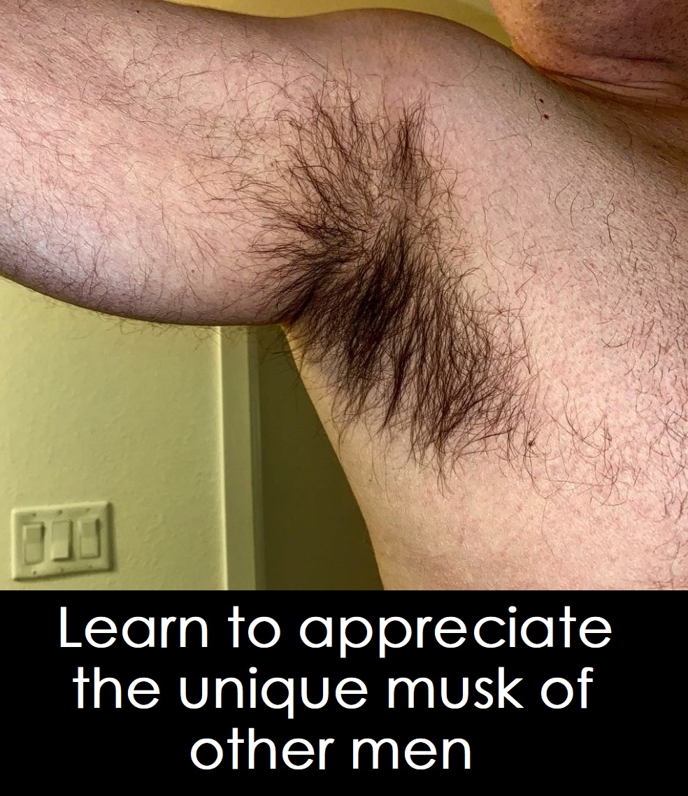ArmpitHappy's tweet photo. Once you unlock that ability to appreciate the musk of other men you will unlock a world of pleasure and fulfillment like you can't imagine. It starts with the smell and finishes with the taste. @armpits https://t.co/OMgA5OIZnX