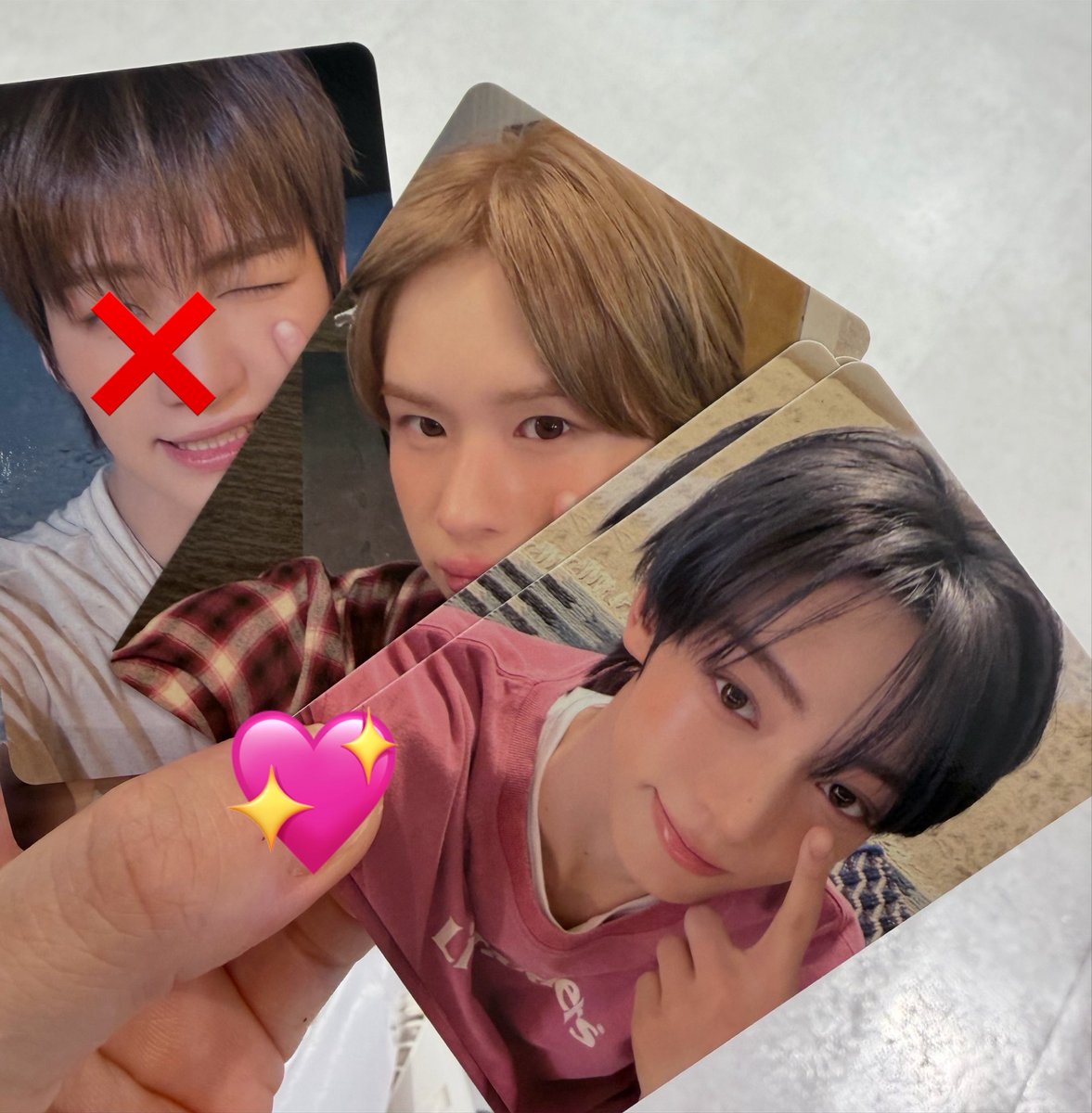 oshi_omochii's tweet photo. tws交換 横浜 ツリービレッジ

譲）ハンジン×3、ギョンミン
求）買取（定価）、＞ ヨンジェ

郵送、リリイベ手渡し
お気軽にお声掛けください🍀 https://t.co/toTXaLxnRI