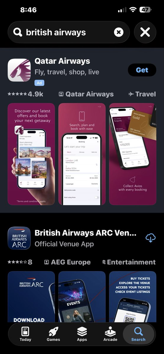 chitrananth's tweet photo. @British_Airways Can you please send the link? This is what I see! https://t.co/BpClx6AVhs