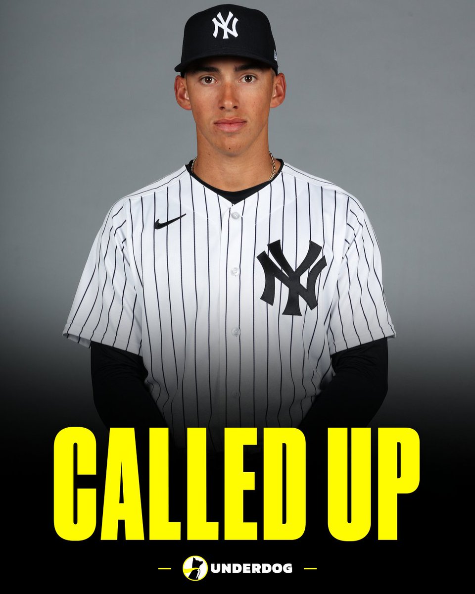 UnderdogMLB's tweet photo. George Lombard Jr. to be called up by the Yankees, per @JackCurryYES. https://t.co/ZYyjJe2nJr