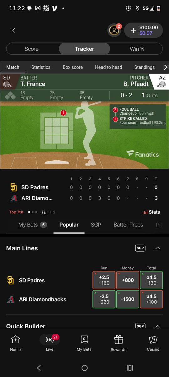 caponegrows's tweet photo. Getting owned by who??? Lol this mfer has a p and a f to start his last name and y'all have 2 mfin hits how many runs is that on the board typical Padres game 0 https://t.co/vb0VcMLKM5