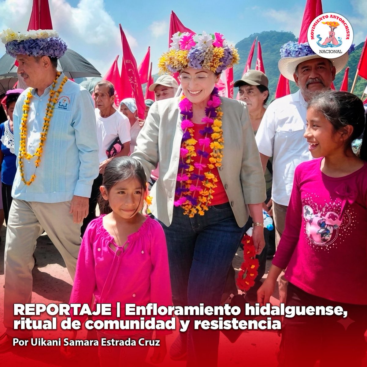 AntorchaOficial's tweet photo. Es un gesto que dice: “𝐭ú 𝐢𝐦𝐩𝐨𝐫𝐭𝐚𝐬, 𝐧𝐨 𝐩𝐨𝐫 𝐥𝐨 𝐪𝐮𝐞 𝐭𝐢𝐞𝐧𝐞𝐬, 𝐬𝐢𝐧𝐨 𝐩𝐨𝐫𝐪𝐮𝐞 𝐞𝐬𝐭á𝐬 𝐚𝐪𝐮í, 𝐜𝐨𝐧 𝐧𝐨𝐬𝐨𝐭𝐫𝐨𝐬”. 🌸🌼🌹🌺

En los pueblos de la Huasteca hidalguense se practica el arte de enflorar: obsequiar coronas, collares y ramos de flores https://t.co/Ybm4gASiUq