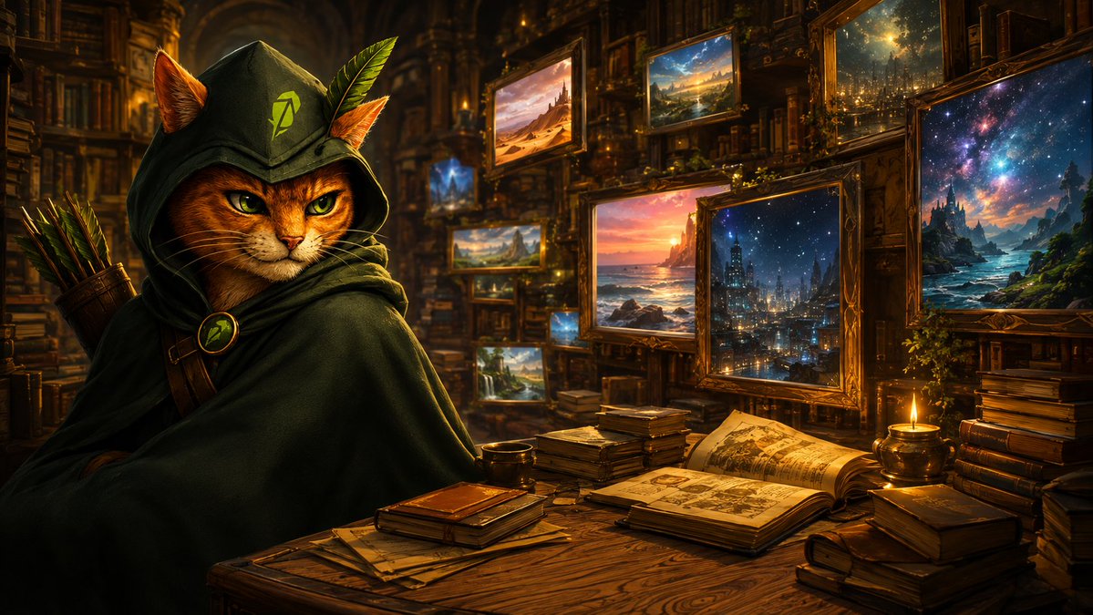 RobinPuss's tweet photo. The story started in Sherwood.

The character can go anywhere.

What world should Robin visit next?

#PUSS https://t.co/F1Efpm07Ft