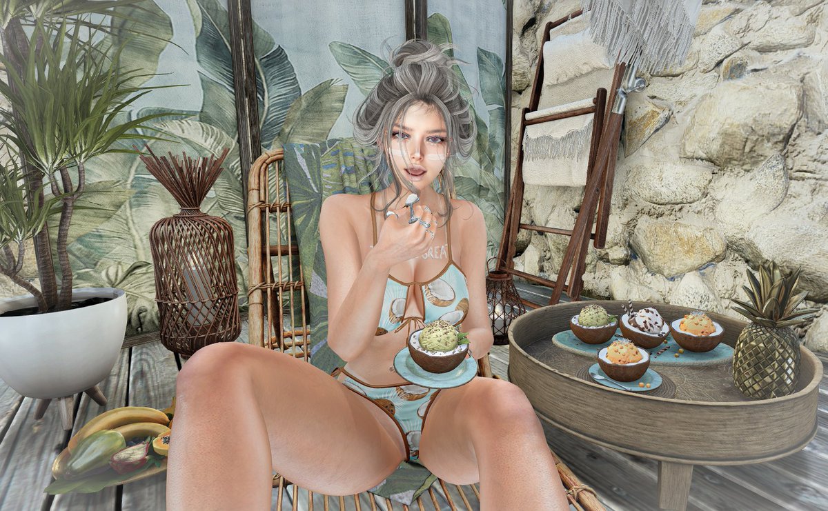 Babylon_R's tweet photo. Anthemのandikaサマ新作ココナッツアイス🥥を頂きました💗
フレーバーも3種類あって迷ってしまいます😍
とりあえずピスタチオ味からw
Anthem Item>>>
andika Coconut Shell Ice Cream Collection
HYAKKI YAKOU Items>>>
Hair: tram Q0801 hair https://t.co/X5TchaKseH