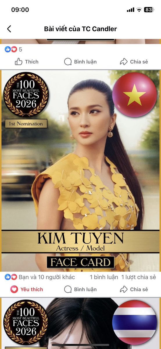 Thtrxm_cao's tweet photo. ✨ Chuyện đáng tự hào thì không có cũ.
Xin chúc mừng NSƯT Kim Tuyến với cột mốc được đề cử Top 100 Most Beautiful Faces 2026. Một đề cử xứng đáng cho nhan sắc, khí chất và những cống hiến của chị.
#KimTuyen #100MostBeautifulFaces2026 #TCCandler https://t.co/ZqtLFg6e71