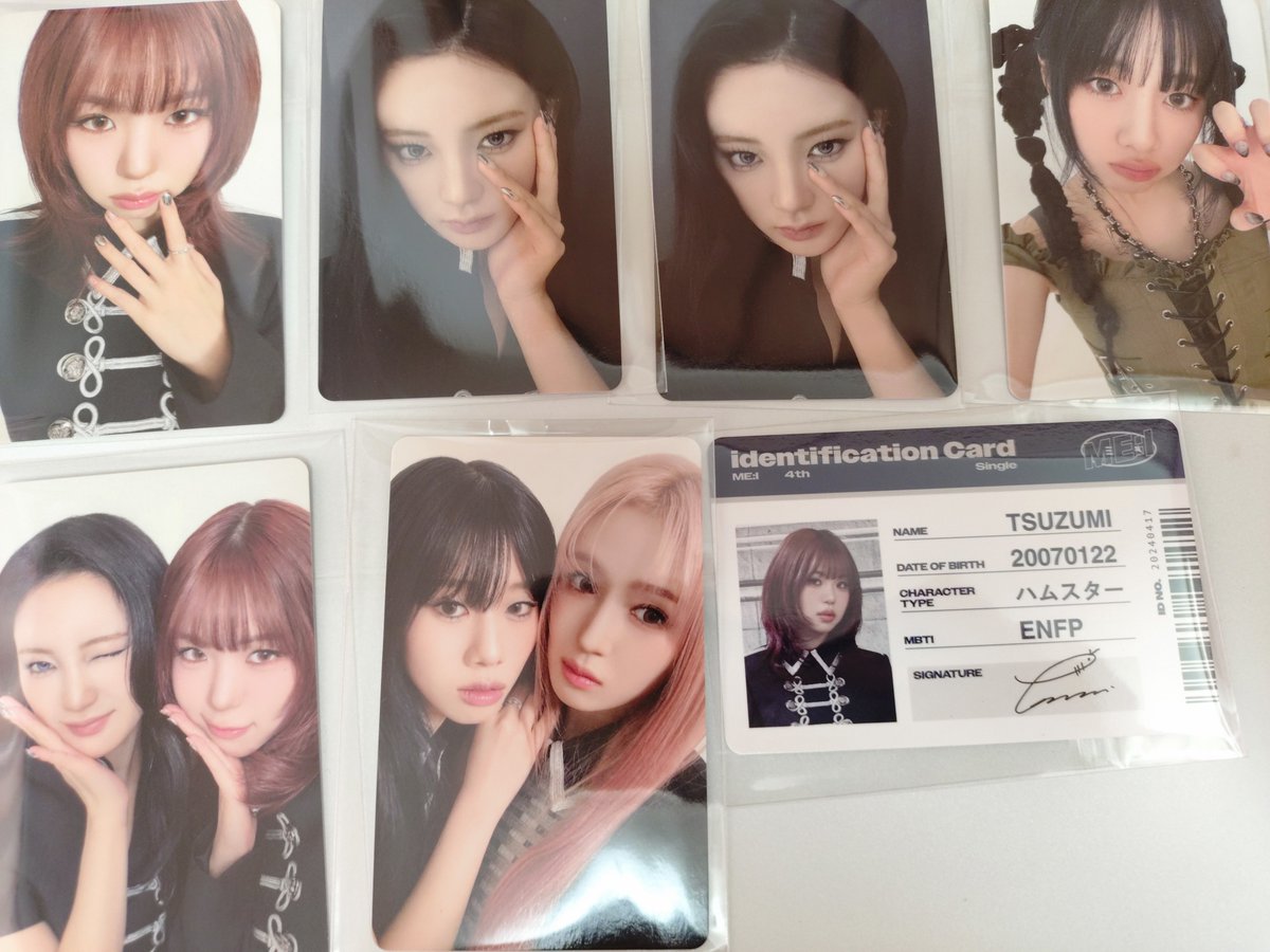 fun_kr119's tweet photo. ME:I ミーアイ 花咲く道 トレカ交換

譲)通常版:櫻井美羽、海老原鼓
初回A:櫻井美羽＋海老原鼓、高見文寧＋山本すず
初回
Bトレカ:高見文寧
ID:海老原鼓

求)同:清水恵子

ツアー兵庫二日目・福岡二日目希望です！
お気軽にお声がけ下さい🙇🏻‍♀️

#ME_I交換  #ME_I_交換 https://t.co/jogdiFFYQp