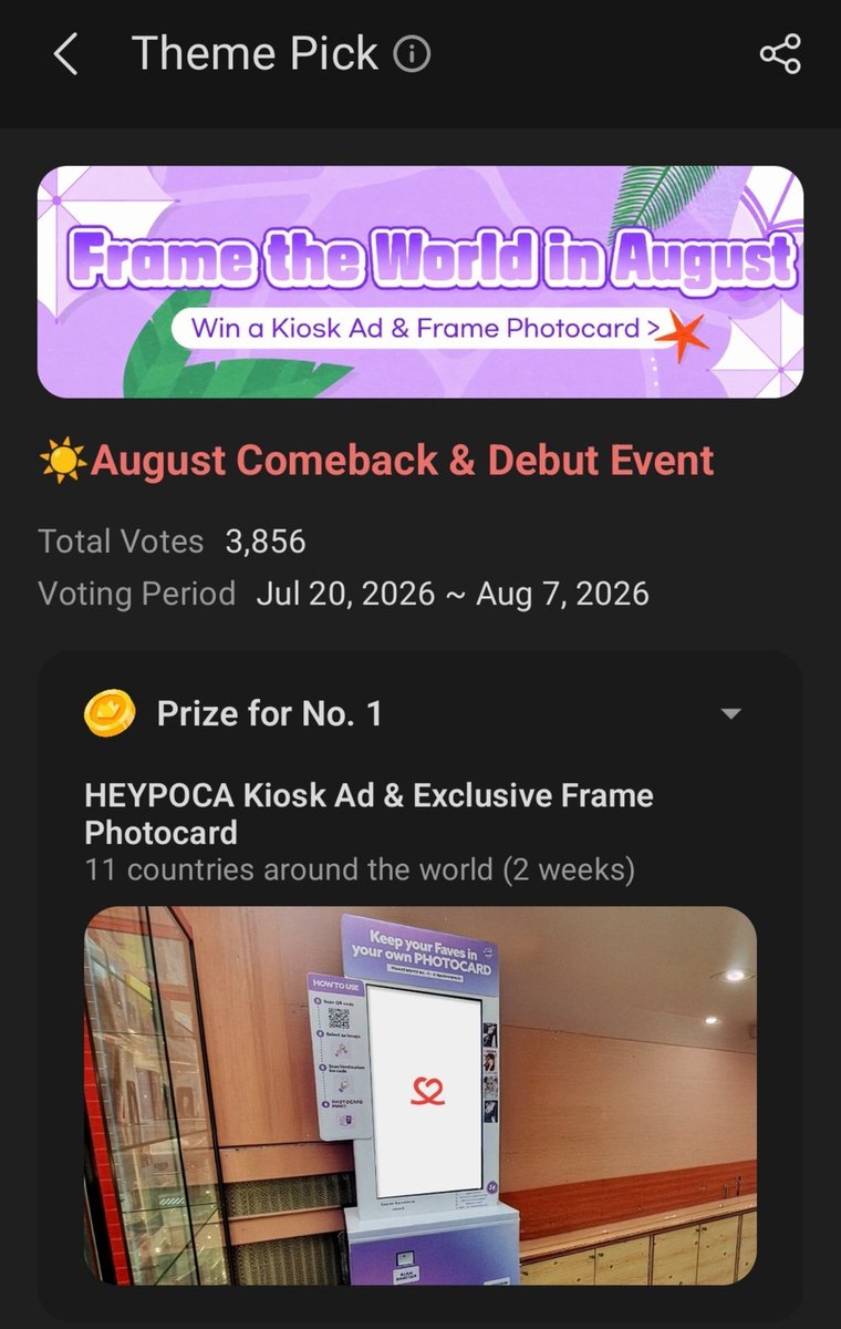EN_SQUADVT's tweet photo. [CHOEAEDOL | AUGUST COMEBACK POLL]

ENGENEs, vote for #ENHYPEN on AUGUST Comeback Poll on CHOEAEDOL APP!

Let's keep the momentum and stay at #1 until the poll ends!

🗳️DAILY 2 VOTES/ACC
🎯#1

🗓️Ends: 7 Aug, 2026

📎https://t.co/ki8WVJDsPz

REFERRAL CODE: 615834ED

#THE_SIN_BLISS https://t.co/6kVjwDKuXk