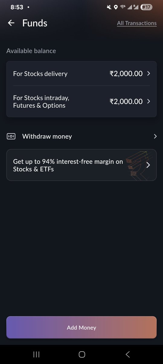 aayushjain_'s tweet photo. Hi team 
@Sahi_HQ, tried hands on app first time. 

As a new user, found a bug post funds load. The banner still says 0 balance and add funds. Worth a check + fix.

@dale_vaz https://t.co/TvY9vQoQZ0