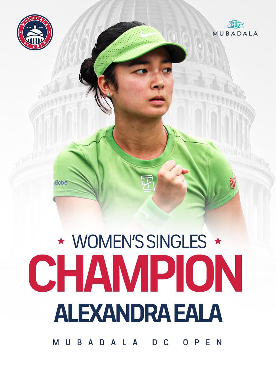 chriskimmusic's tweet photo. Congratulations Alex Eala first Filipino ever to win WTA singles title. https://t.co/4K5UZS7hq7