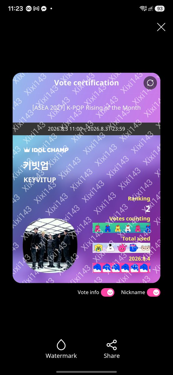 Everyone please vote for #KEYVITUP for ASEA K-POP RISING OF THE