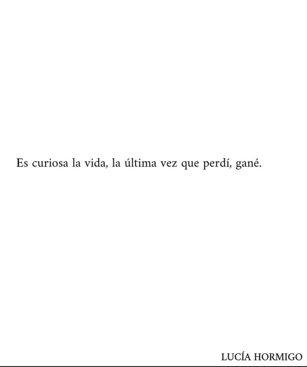 Cementedelibros's tweet photo. Curiosa y sabia…
Perdiéndote, gané.
"Es curiosa la vida, la última vez que perdí, gané."
De Lucía Hormigo
Los invitamos a nuestro newsletter gratuito aquí ⤵️
https://t.co/iRZyLLEiOD
 #cementeriodelibros https://t.co/Nwf0dMgmrb