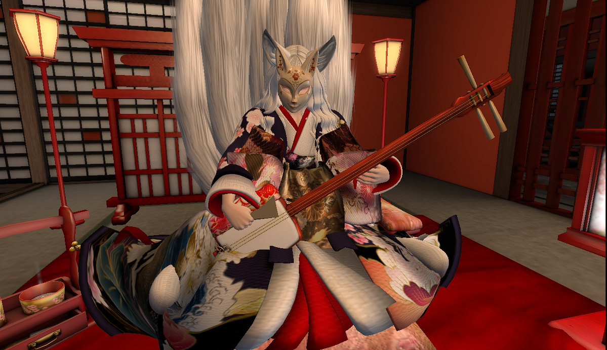 atelierRK's tweet photo. あと、私、気まぐれなので、ちょこちょこ内装を変えたりすることも多いです（既にカインさん達が来てくれた時ともう変わってます）。なので、毎日変化まではできないけど、なんか変わった？なことはあるかもしれませんので、気軽に遊びに来て下さいね。
（SSは遊びに来てくれた方と、遊郭でのもの） https://t.co/0PQjyPKwHq