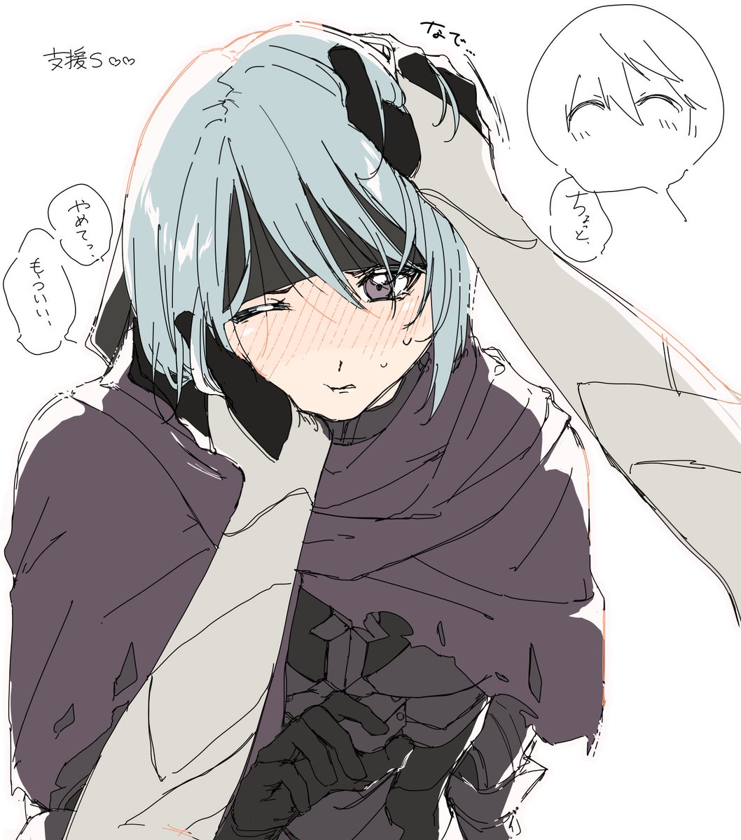 saki3_0x's tweet photo. 【定期】愛されベルカをかきたい https://t.co/HOoTyhsZAn