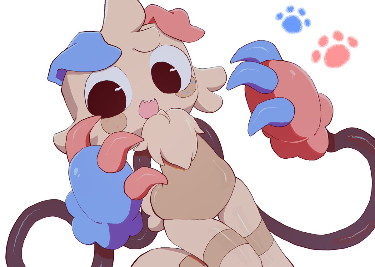 k2s2kv's tweet photo. Goob from an art trade! TY💙❤️ https://t.co/mUKmwVsPl3