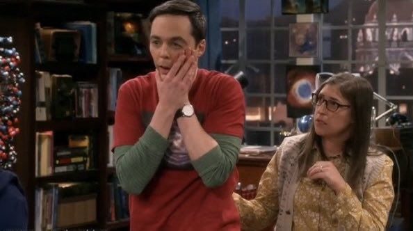 Hugobosstc's tweet photo. Here’s another angle of “The Slap” between Leonard and Sheldon https://t.co/s7PJrVPR42