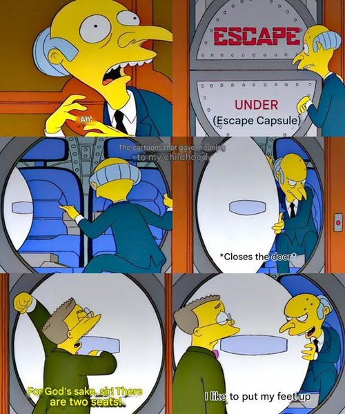 RiseFallNickBck's tweet photo. Poor Smithers. https://t.co/Hx8jZtfhJL