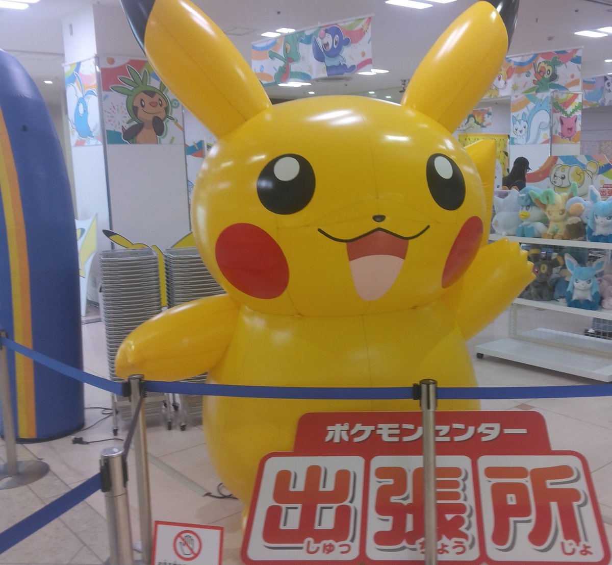 thi9010's tweet photo. ポケモンセンター出張してたからいてきた。

常設お待ちしてます https://t.co/xO30SR6e5G