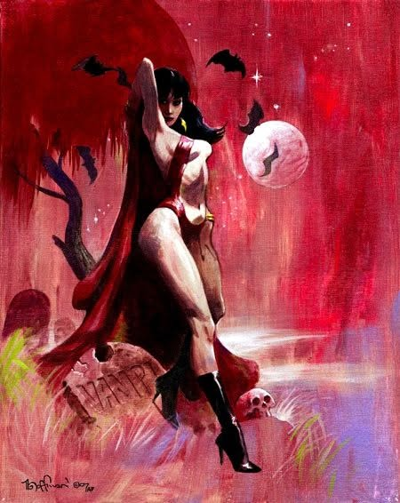 fabiaschi's tweet photo. Vampirella - art by Mike Hoffman. https://t.co/Tmcv6mV2Wb
