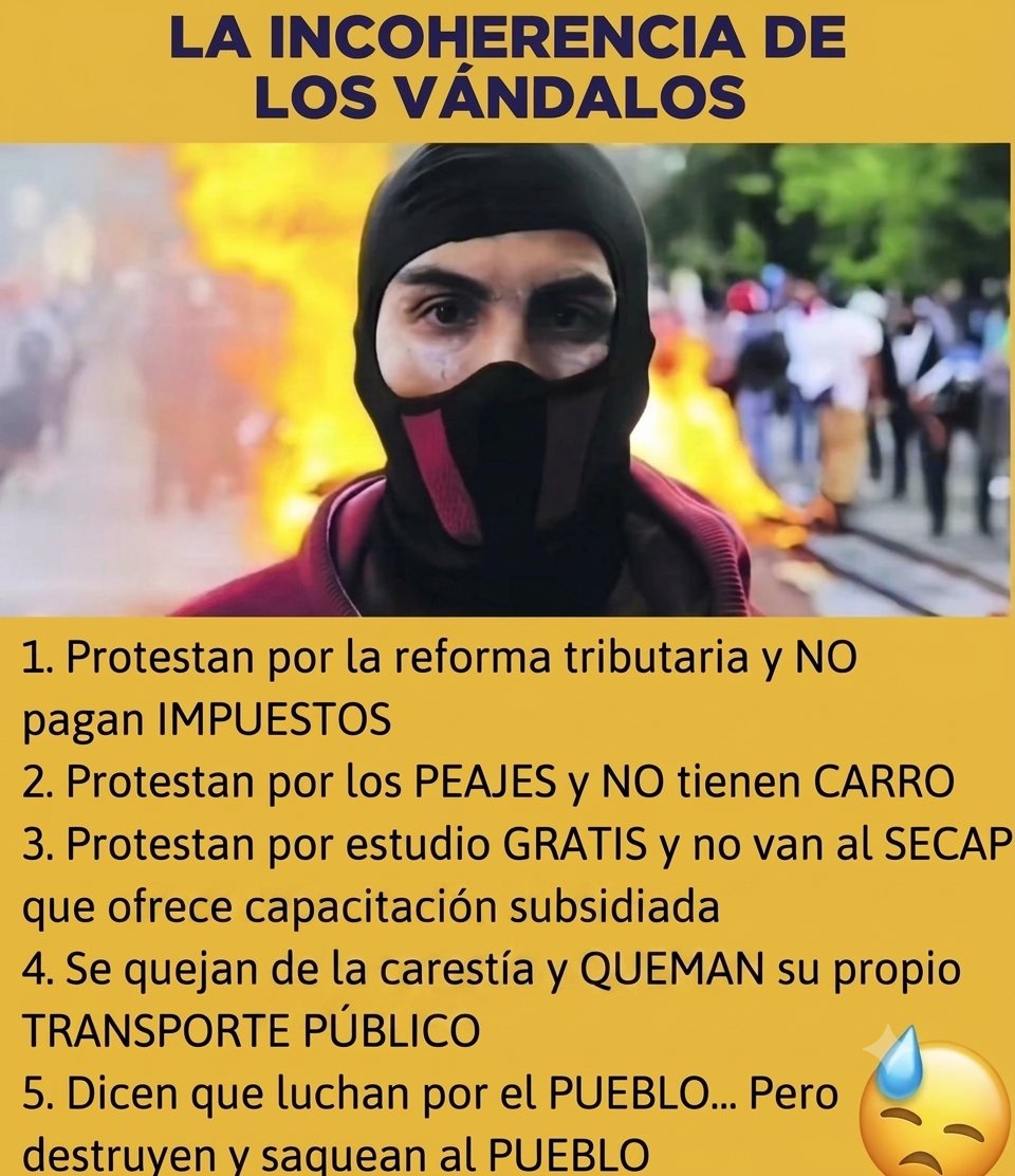 Hellfer666's tweet photo. @Guilloq79 @geologymin10 A @geologymin10 no le interesa el bienestar del país, le interesa que el político de su agrado esté en el poder.

Segun el, el futuro de todos y un pais se logra paralizan do y jodiendo a la gente cuando el relajo es contra el estado🤷🏻 https://t.co/3tP2ZUY6M9