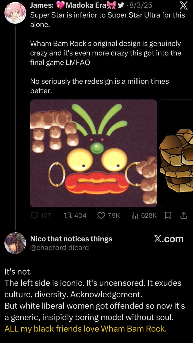 saltydkdan's tweet photo. This Kirby shit fucking kills dude

“ALL my black friends love Wham Bam Rock”

How iconic is Wham Bam Rock in your friend group https://t.co/NyaMWWrTxX