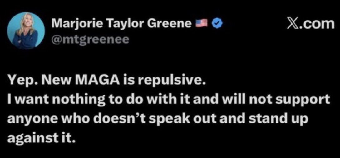 BuzzPatterson's tweet photo. We excommunicated you a long time ago. There is no “New MAGA,” only MAGA. You became repulsive. Still are. https://t.co/v0YkJzmjK6