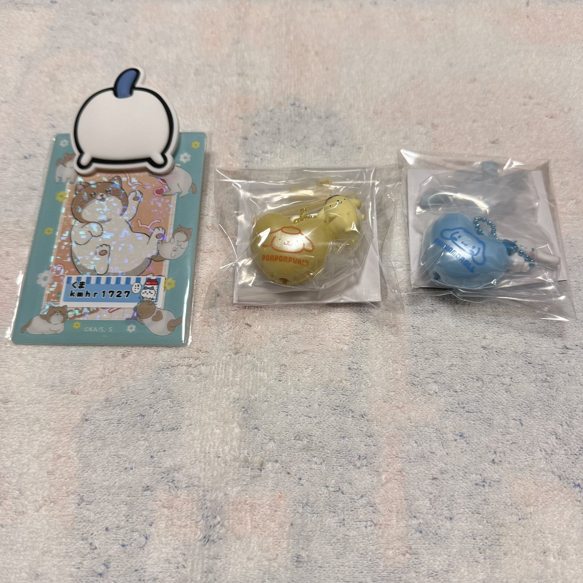 kmhr1727's tweet photo. 【交換】サンリオキャラクターズ バルーンポップチャーム＆グミ

(譲)
ポムポムプリン シナモロール

(求)
ポチャッコ
ハローキティ or マイメロディ

ポムポムプリンに初期汚れがあります。

２：２での交換最優先です。

検索からでもお気軽にお声掛けください。 https://t.co/tczeAPrgq3