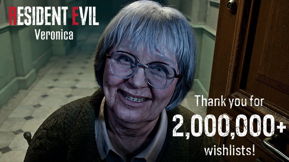 geoffkeighley's tweet photo. Resident Evil Veronica has hit 2 million wishlists. https://t.co/7hS1u85MqL