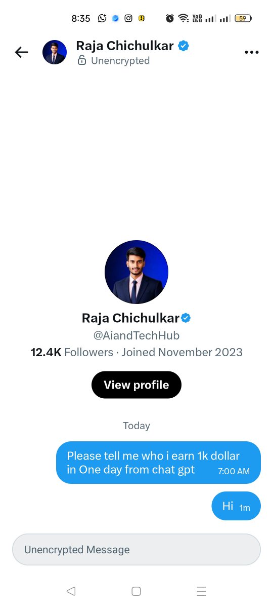 Nofal4244's tweet photo. @AiandTechHub No msg in my ib https://t.co/FXY4XX4gcD