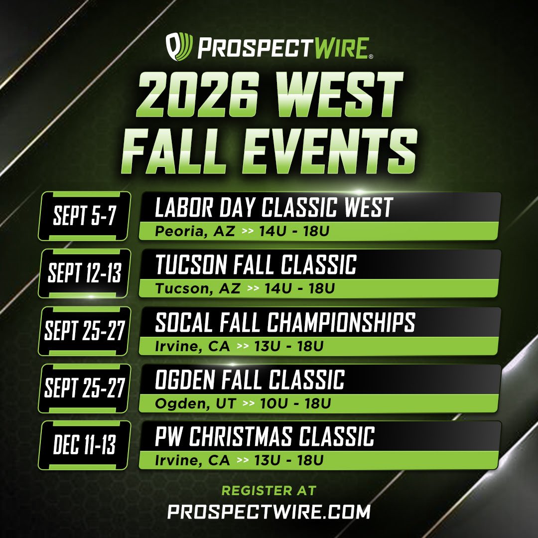 ProspectWire's tweet photo. The 2026 Fall Schedule ⚾️🍁

https://t.co/fHZxANduCV https://t.co/MMr6KP1qjJ
