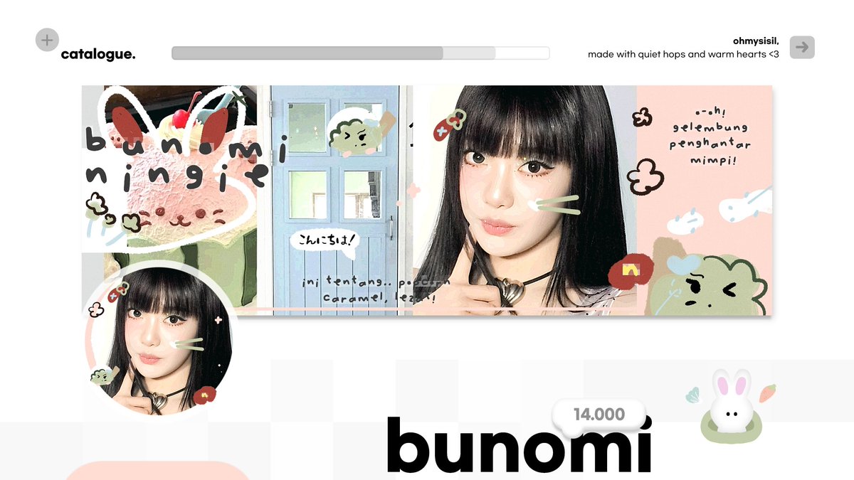 ohmysisil's tweet photo. a _ loha? 👀 kenalan dengan katalog layout yang telah aku adopsi ;] .. . namanya "pohachu" &amp; "bunomi" ! semoga kalian sukaaa yaa✨ 

rate dong dari 1 - 10? kalo aku sih 10000😋 jangan lupa jajaaaan! #bealanja https://t.co/Kjr0Gr6uCb