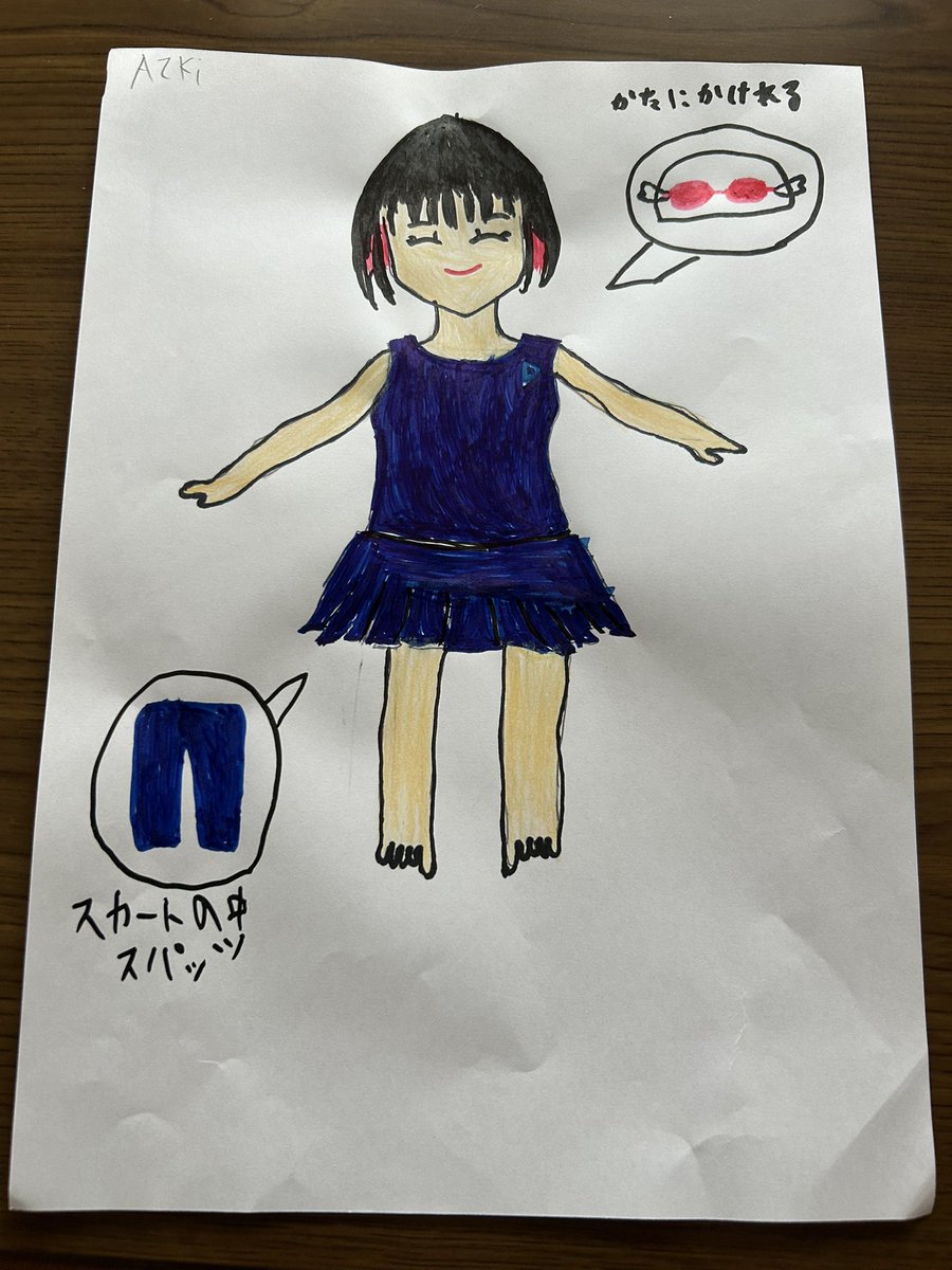 _58654sl's tweet photo. 地震の影響で仕事休みの中、昨日立ち絵風のスク水姿を描いてみました。髪型は実際に泳ぐ際に髪が排水溝に巻き込まれないようにショートカットにしたけど、目を手抜きで描いたせいで全然似てない感じに…。絵はファンレターと同封します。ホロリスさん申し訳ない…
#ロボ子Art #そらArt #AZKiART https://t.co/ouq8QQZLIt