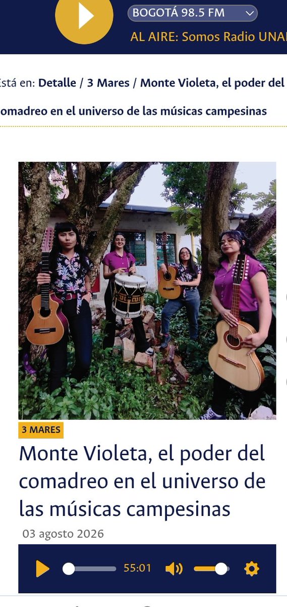 TAILO2020's tweet photo. Dale click y conectate con la historia de la agrupación femenina de música campesina #Montevioleta las escuchamos en vivo, conocimos su historia, sus sentires en sus letras y sus arreglos ¡disfrutenlas! Desde #CasaCulturalPachawasi sonido de @TotumoSeco https://t.co/mkbIEIjTYF https://t.co/8ZOUzBvhxC
