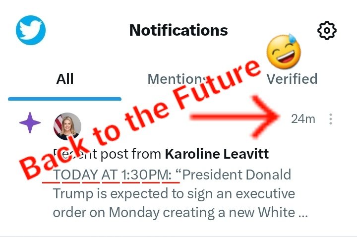 mobile4547's tweet photo. Back to the Future:

KL posted it at 1:01 PM on Aug 3, 2026.

X pushed it 10 hours later...😅

***
https://t.co/UapxxN14dY https://t.co/yC6Uaky80S