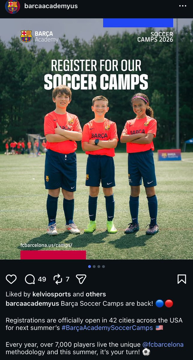 LaMasia_idn's tweet photo. Jadi, La Masia dan Barça Academy adalah 2 hal yang berbeda.

La Masia = Tidak berbayar, pure scouting/seleksi

Barça Academy = Berbayar, ribuan orang bisa mendaftar buat ikut Camps-nya. 
Cabang Barça Academy untuk Camps ini banyak di berbagai negara, termasuk Indonesia 2 tahun terakhir ngadain Camps juga.

Nah untuk anak Nia Ramadhani ini sepertinya dia ikut Soccer Camps yang emang baru saja diadakan di Amerika selama 6 minggu.

Kalau anaknya Nia emang sebagus itu, mungkin benar dia jadi salah satu yang terpilih, karena biasanya pemain-pemain yang menonjol di Camps dapet kesempatan trial di La Masia, 1-2 minggu biasanya.

Apakah yang abis ikut Camps ini bisa ke La Masia?
Bisa aja, tapi kecil bgt presentase yang dari Camps ini tembus La Masia.
Dulu Camps di Fukuoka diikuti Take Kubo dan Takehiro Tomiyasu, akhirnya Kubo masuk La Masia, Tomiyasu nggak.
Sekelas Tomiyasu aja gak tembus loh..